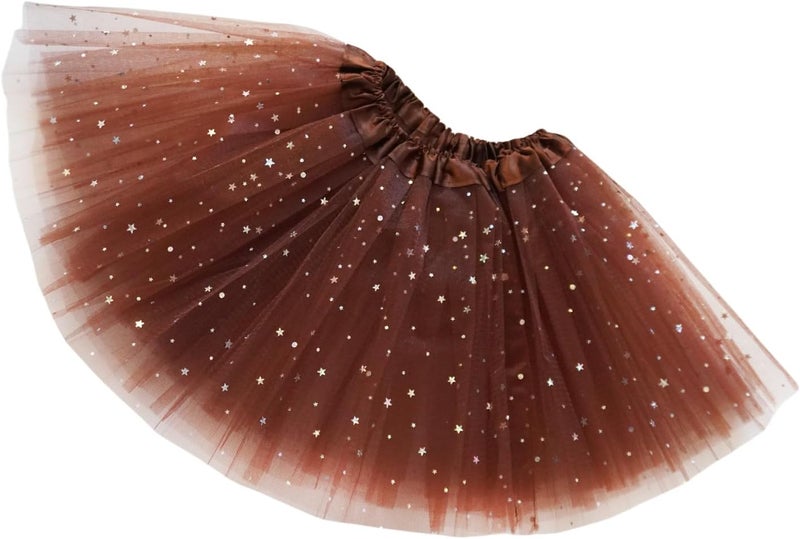WINROLA Girls Stars Sequins Tutu Skirt Princess Ballet Dance Tutu Dress 3 Layered Halloween Christmas Tutu - Image 4